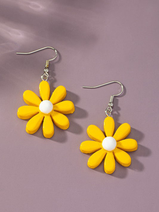 Sunshine Daisy Drop Earrings