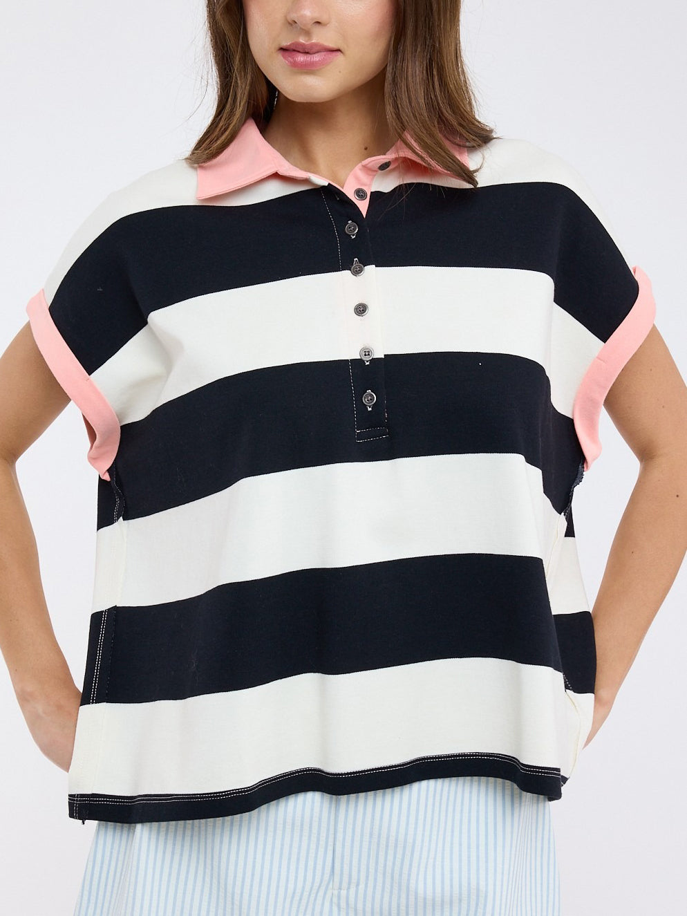 Suzy Stripe Polo