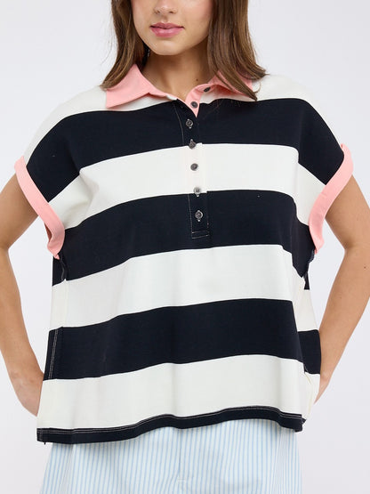Suzy Stripe Polo