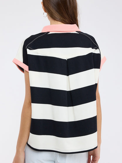 Suzy Stripe Polo