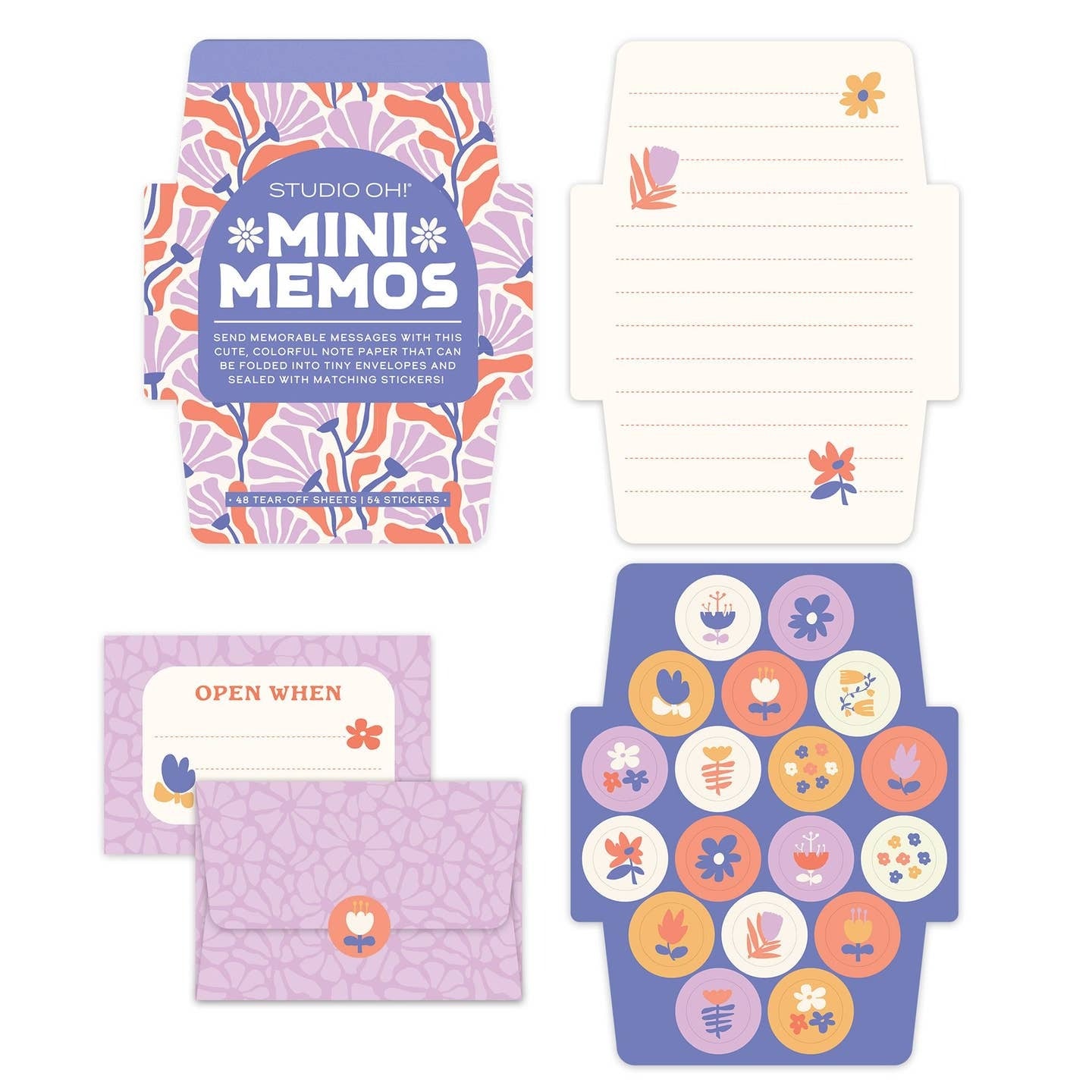 Swaying Blooms Mini Memos with Stickers