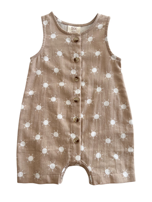 tan suns shortie romper