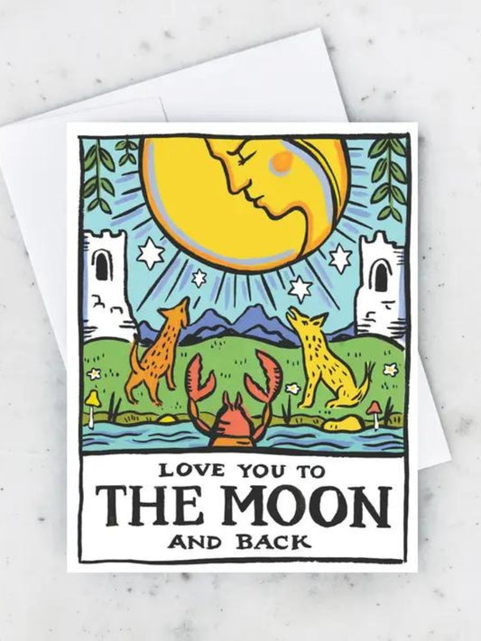 Tarot Moon Card