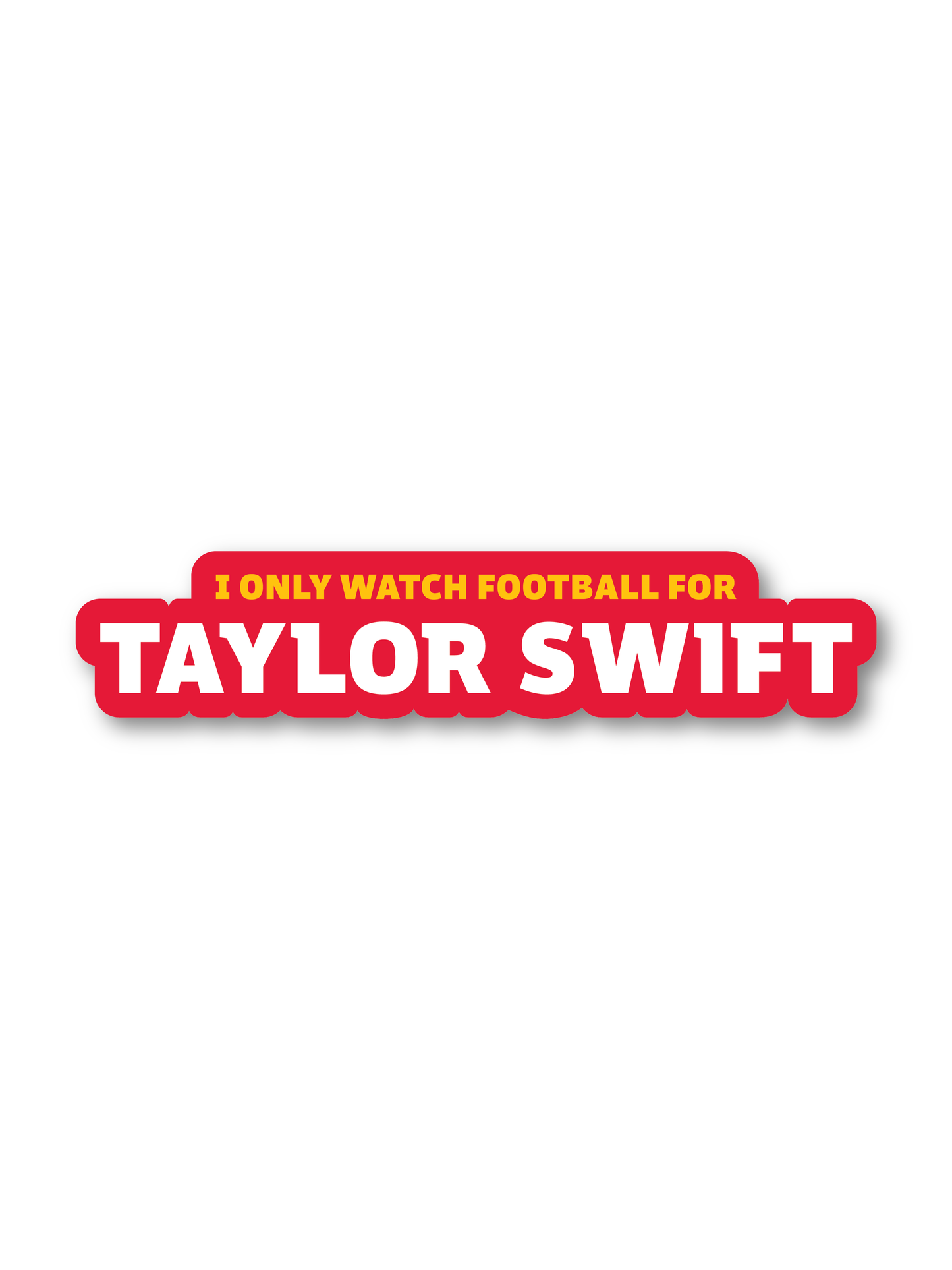 Taylor Swift Football Sticker