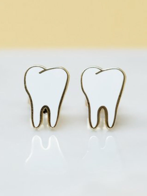 teeth stud earrings