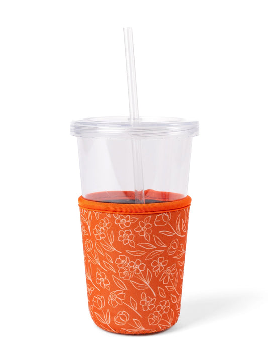 Terracotta Floral Drink Sleeve