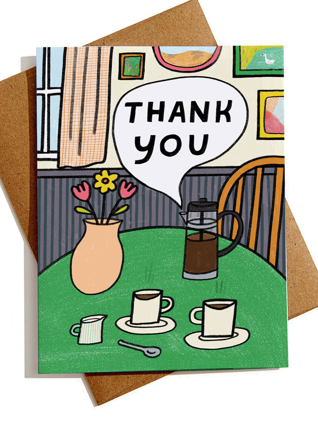 thank you coffee card