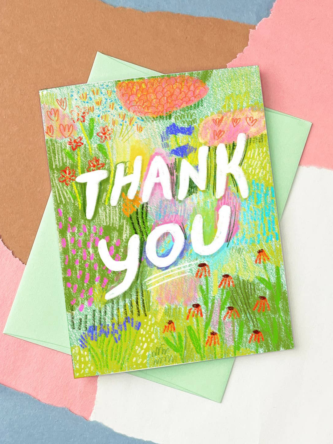 Thank You Field Of Flowers Card