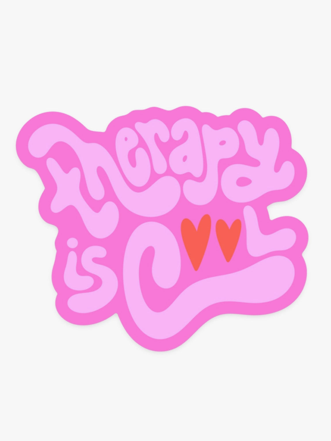therapy is cool sticker