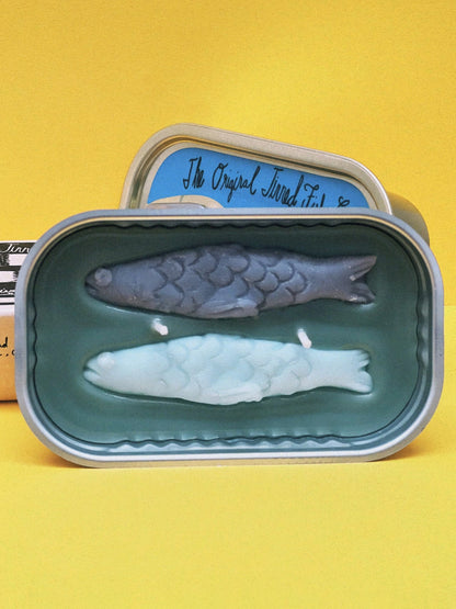 tinned fish candle