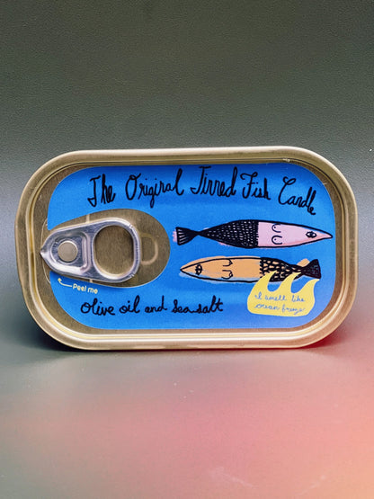 tinned fish candle