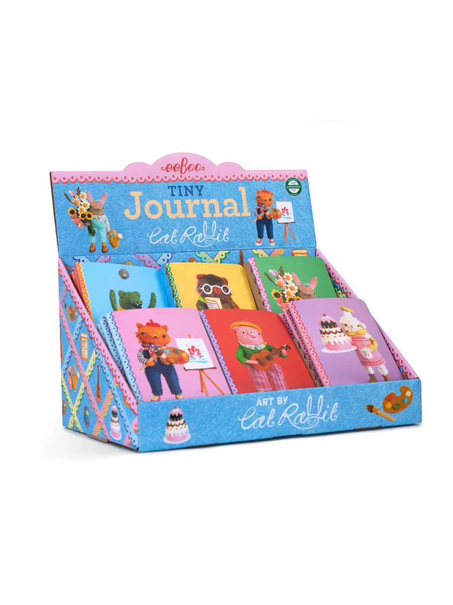 tiny journals cat rabbit