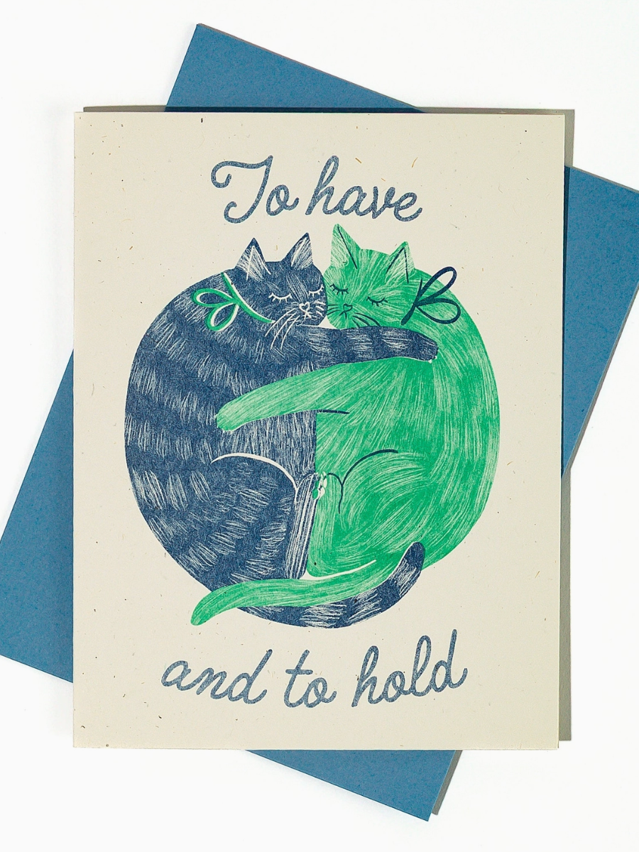 to have and to hold wedding card