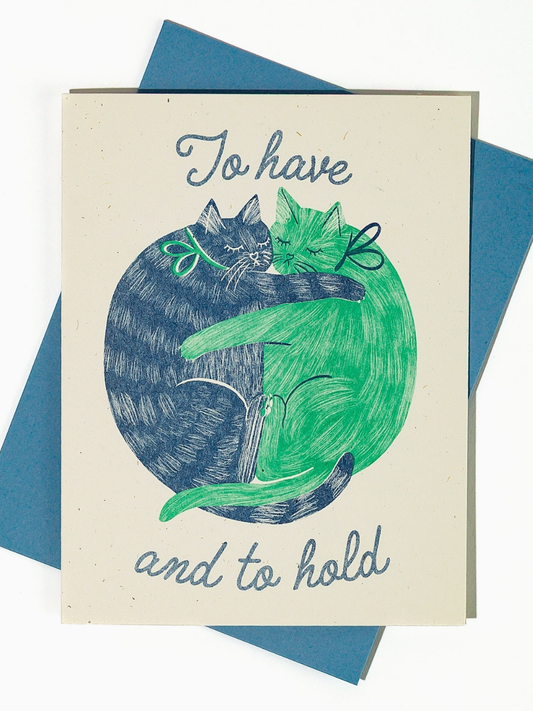 to have and to hold wedding card