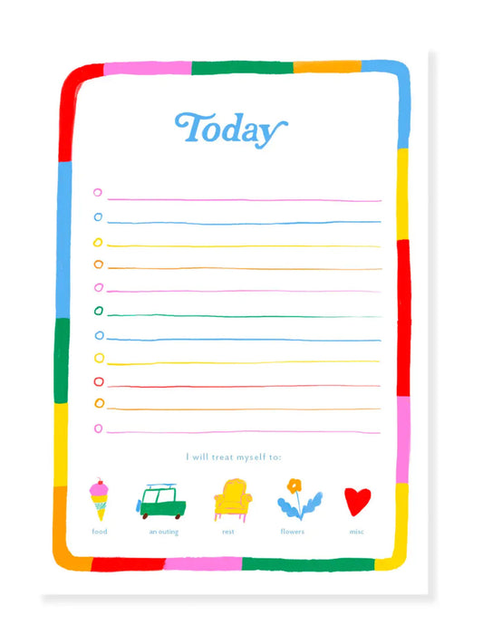 today rainbow notepad