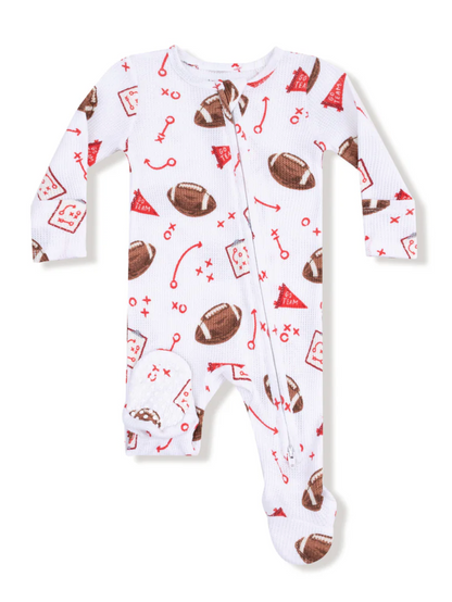 touchdown time zipper romper
