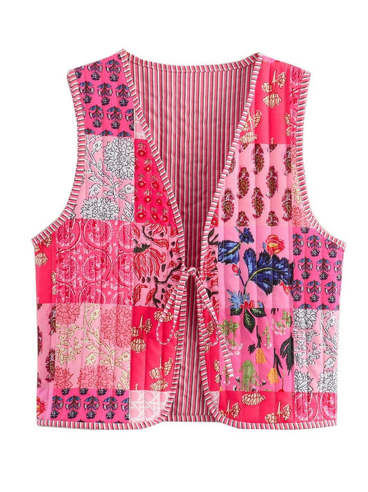 Toulouse Patchwork Reversible Quilted Vest