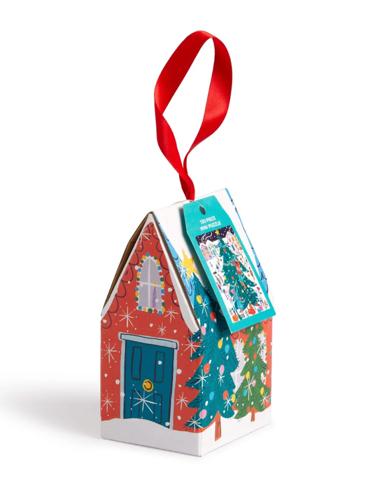 tree decorating puzzle ornament