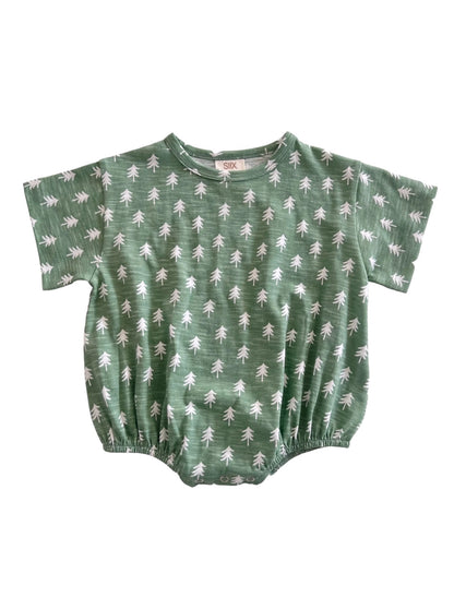 trees bubble shirt onesie