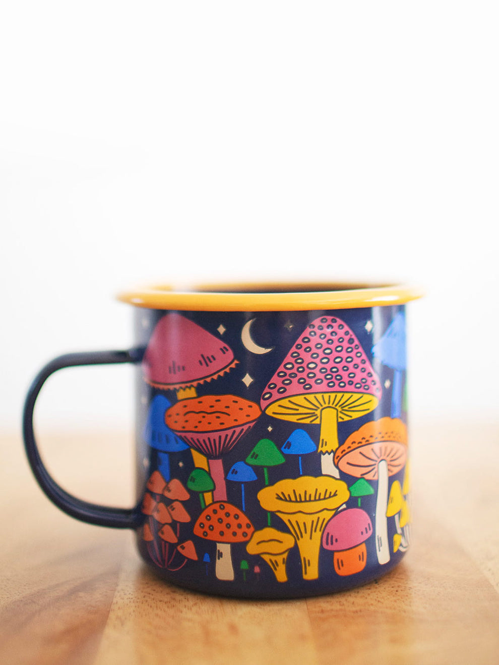 Midnight Mushroom Enamel Mug