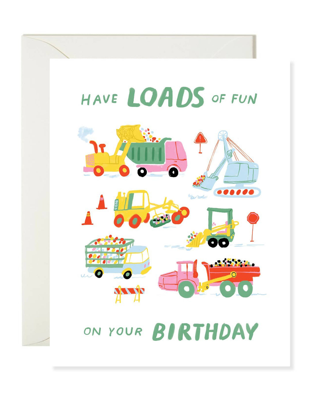 Truck Loads Of Fun Birthday Card