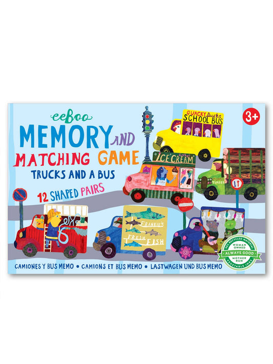 Trucks And A Bus Matching & Memory Game