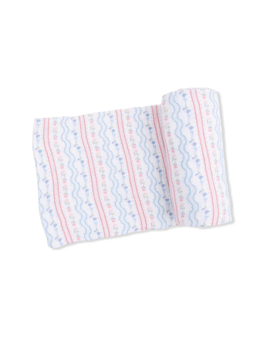 Tulip Stripe Swaddle Blanket