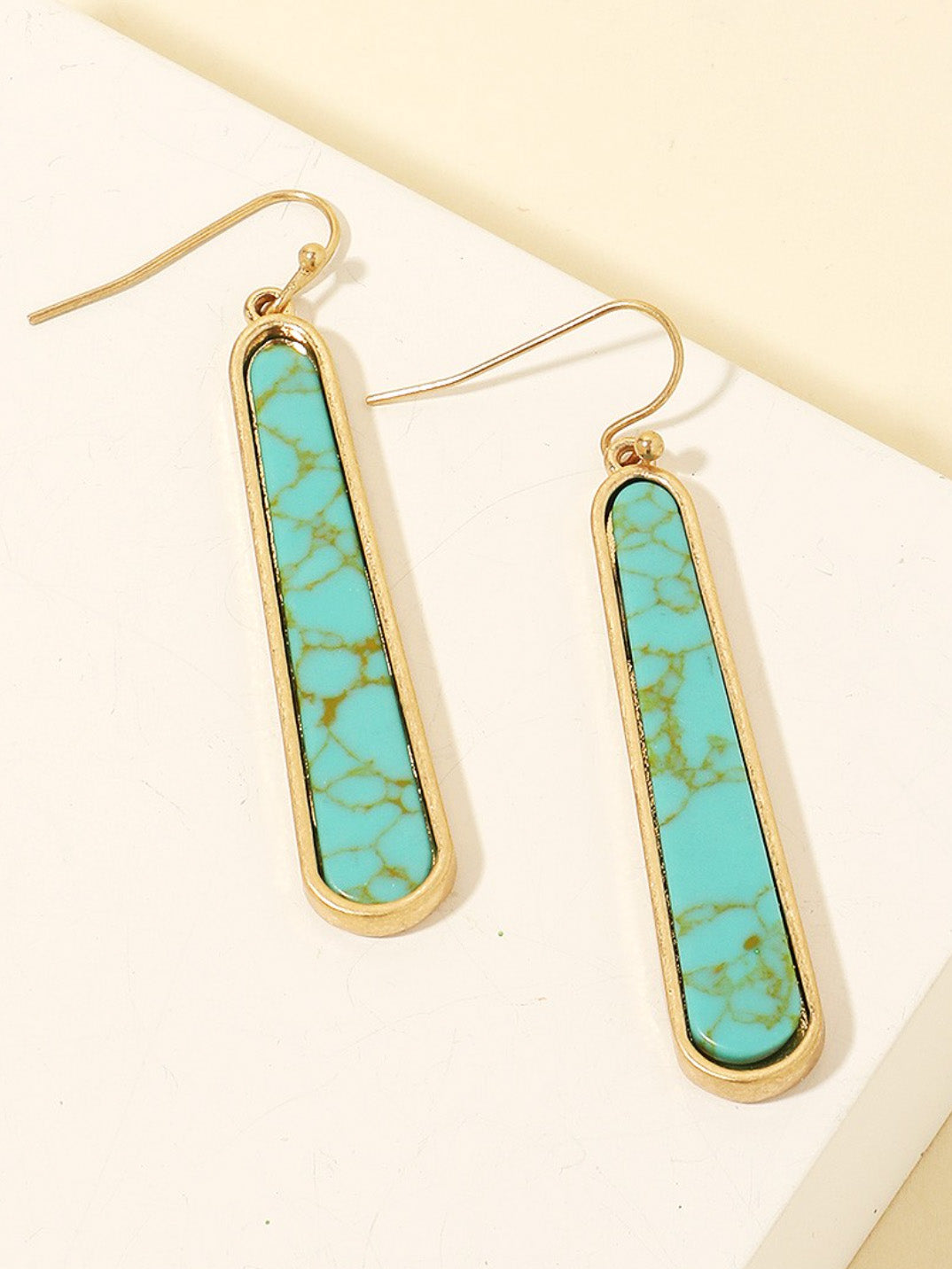 turquoise gemma earrings