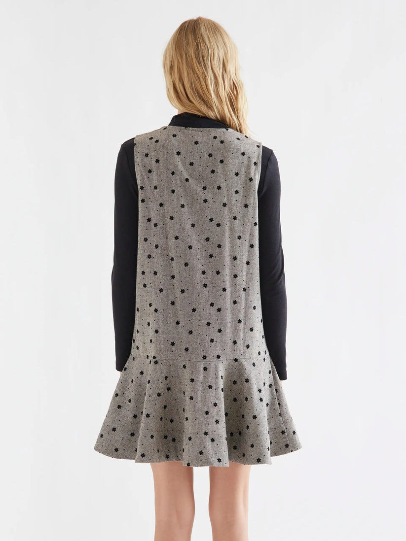 Tweed Flower Mini Dress