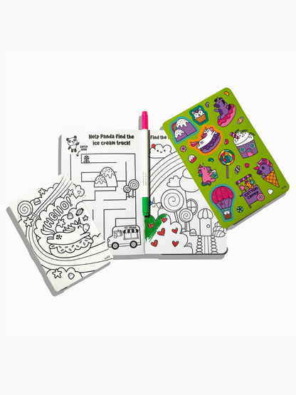unicorn candy town let's go! activity + coloring kit
