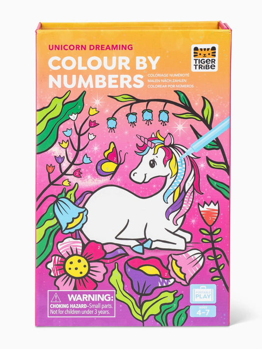 Unicorn Dreaming Color By Numbers