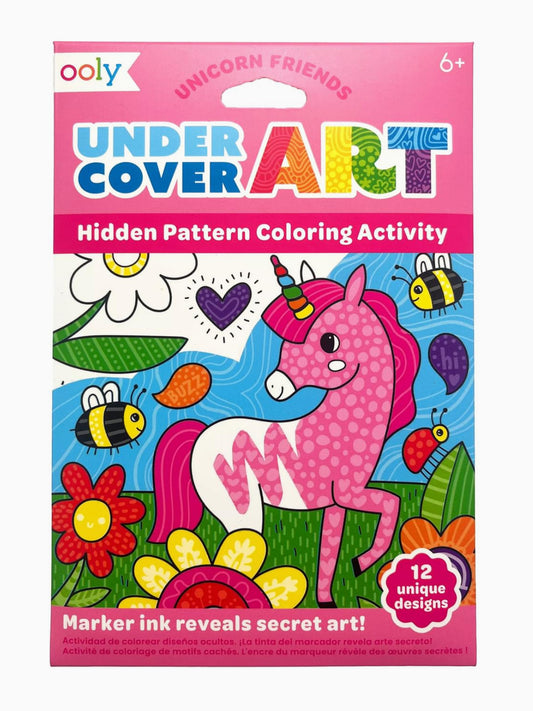 unicorn friends undercover art coloring activity