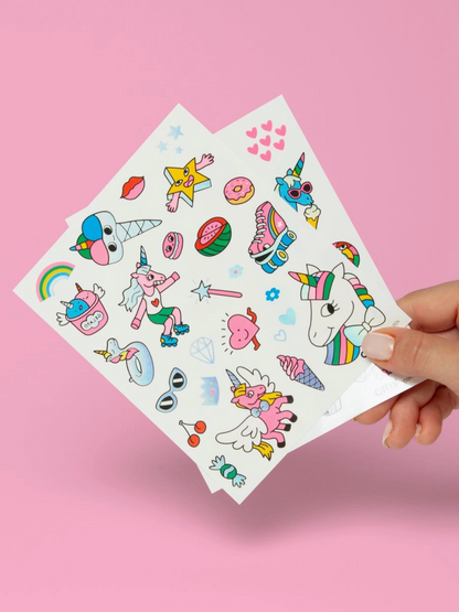 unicorn temporary tattoos