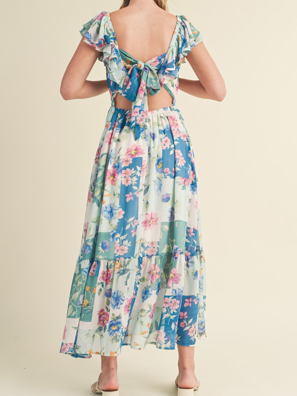 valentina floral maxi dress