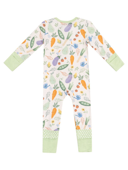 Veggie Patch Zipper Romper