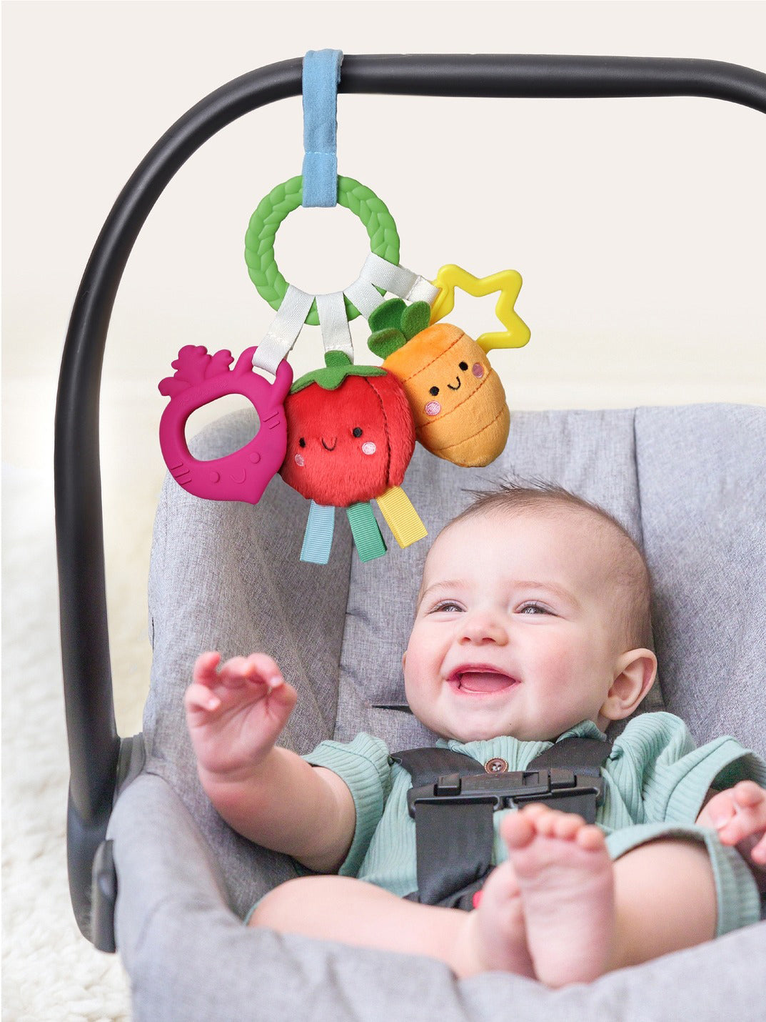 Veggie Busy Ring Teething Activity Toy