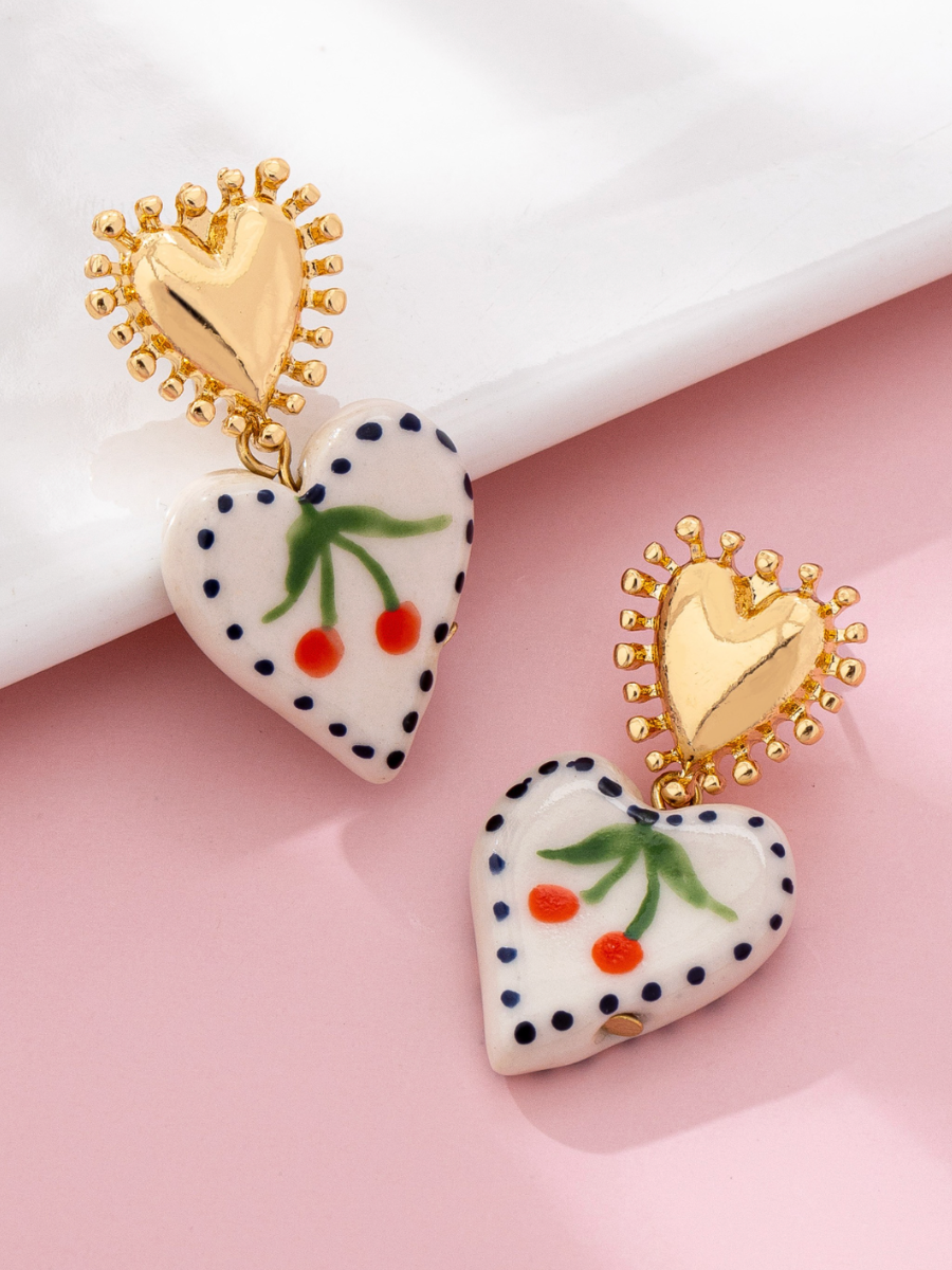 very cherry drop earrings