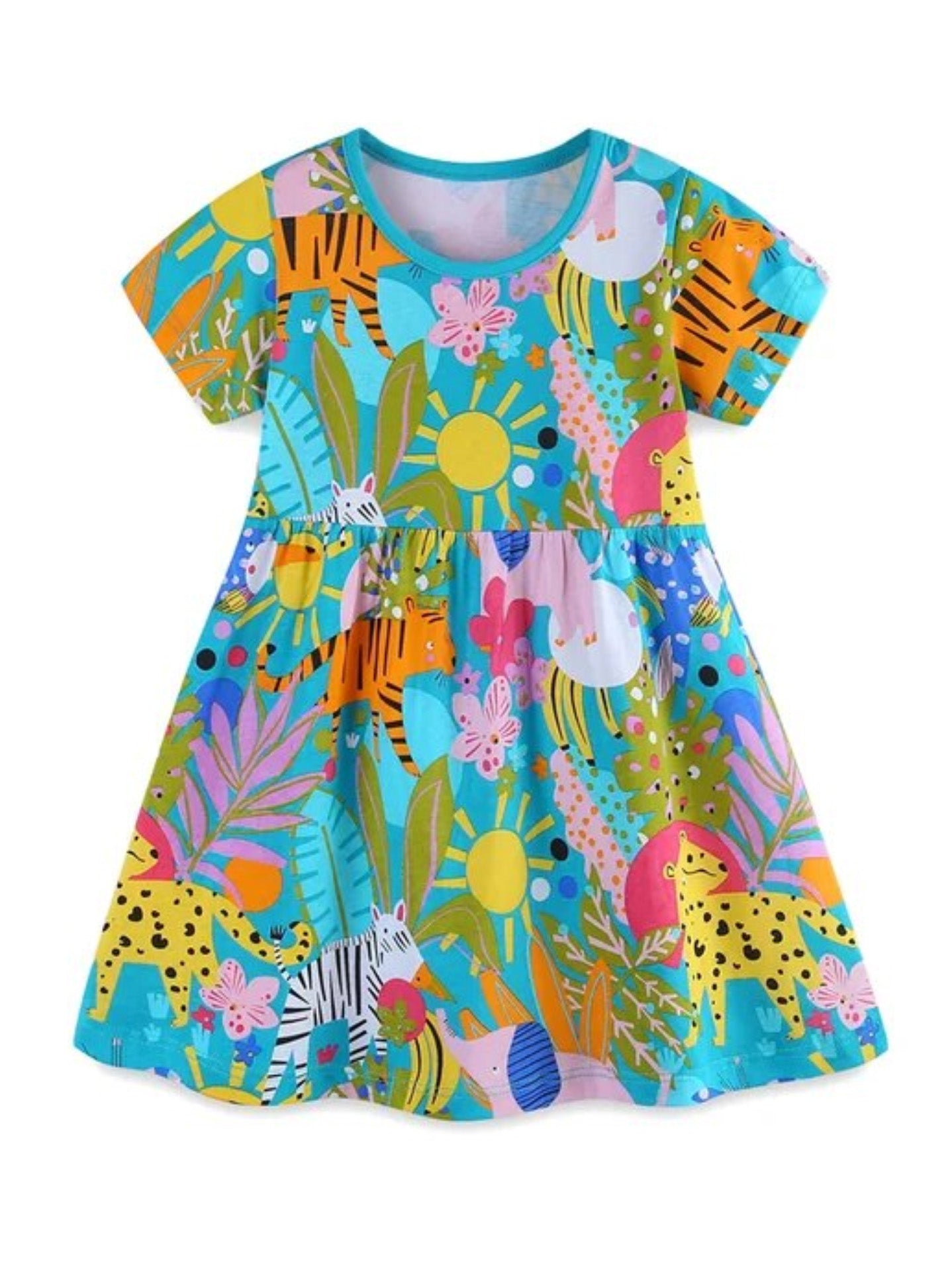 vibrant jungle dress