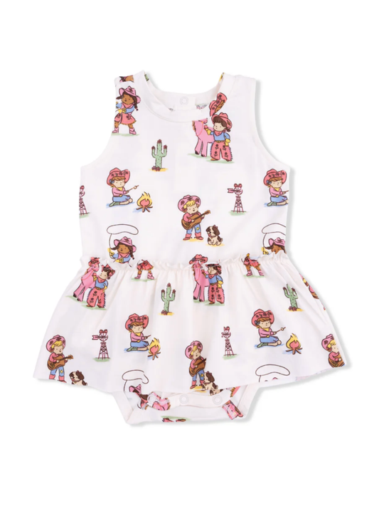 Vintage Cowgirls Skirt Bodysuit