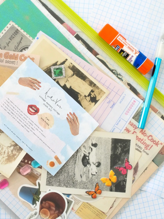 vintage mystery collage kit