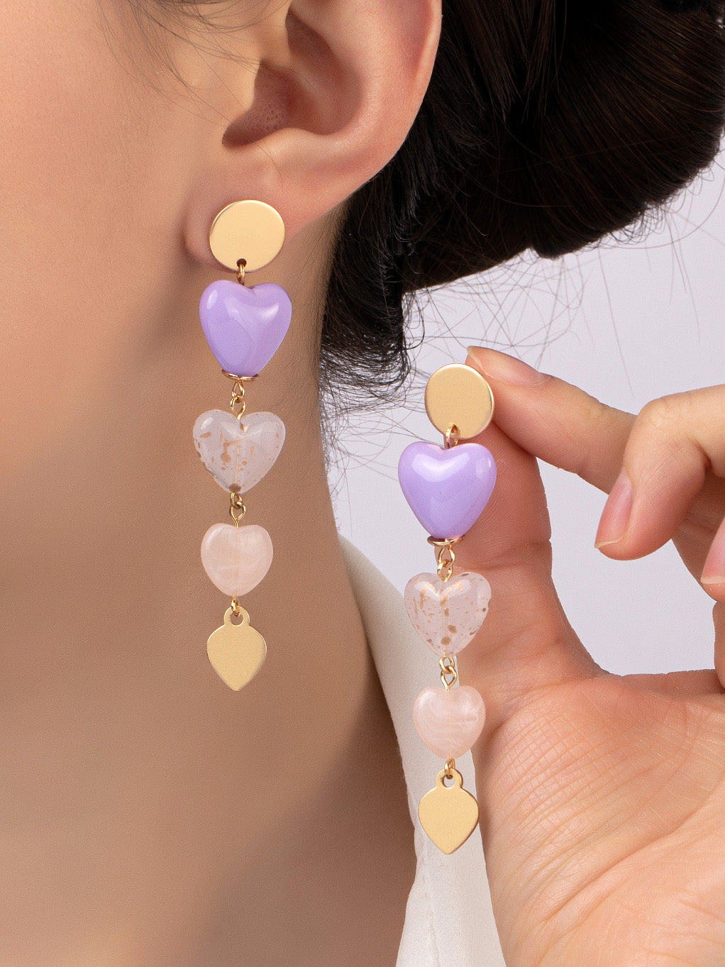 violet chemistry earrings