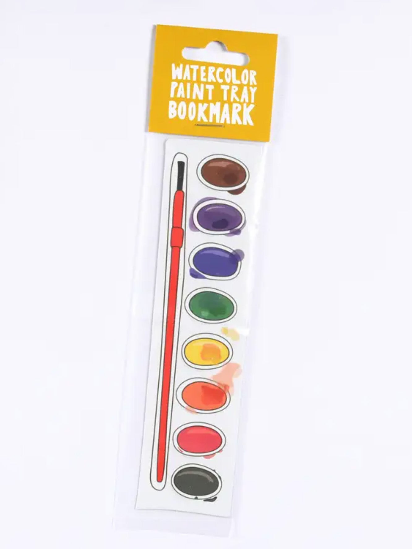 watercolor paint tray bookmark