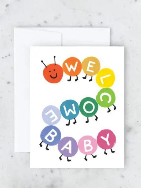 Welcome Baby Caterpillar Card
