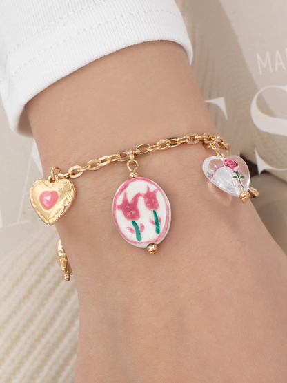 western love charm bracelet