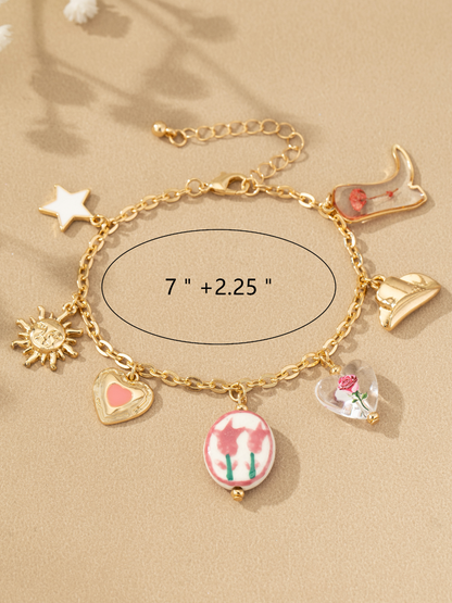 western love charm bracelet