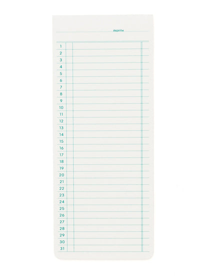 White Penco Monthly Sticker Memo Pad