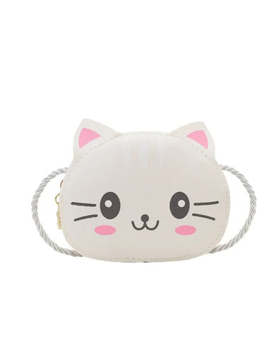 White Smiley Kitty Tiny Bag