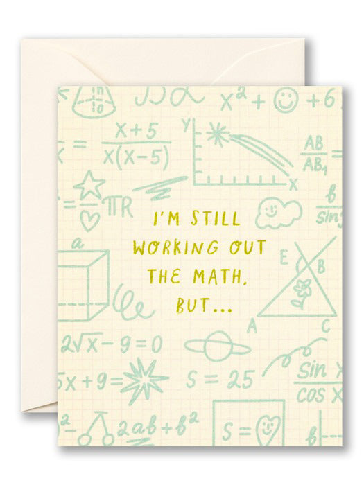 Still Working Out The Math Card