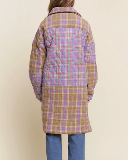 wren plaid quilted jacket