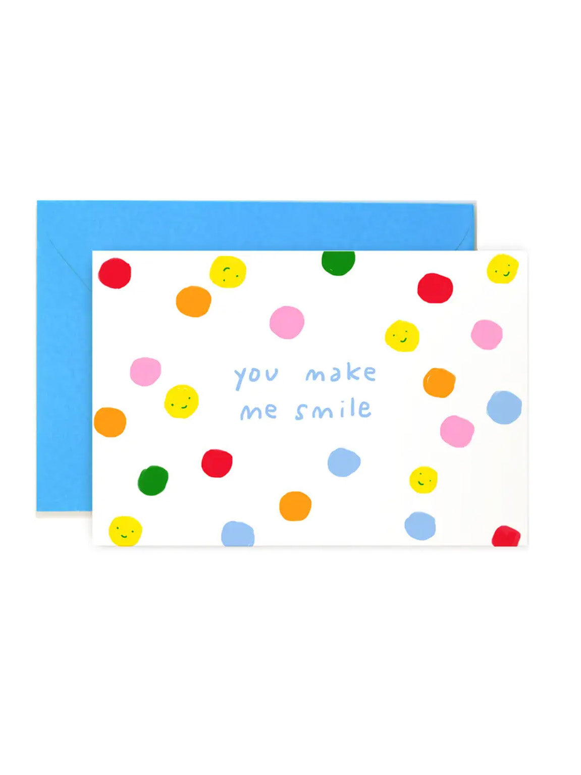 you make me smile mini card